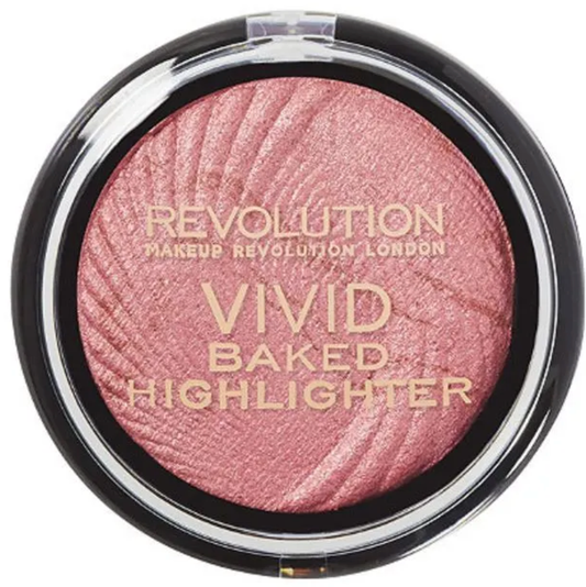 Vivid Baked Highlighter - Rose Gold lights